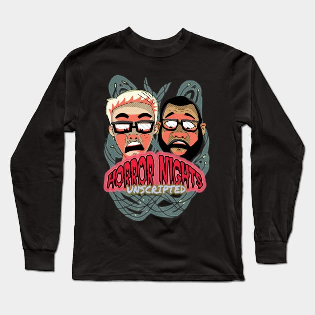 HHN UPDATES X HORROR NIGHTS UNSCRIPTED COLLAB Long Sleeve T-Shirt by HHN UPDATES